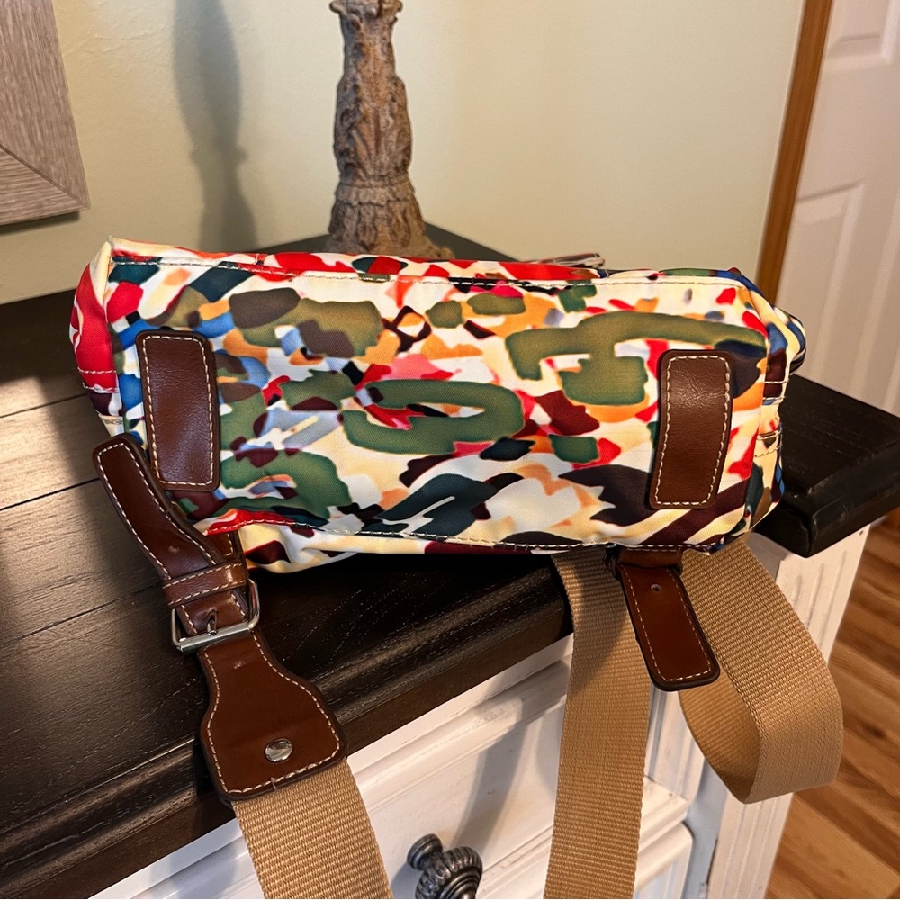 Nine West Colorful Abstract Print Backpack - Picture 9 of 9